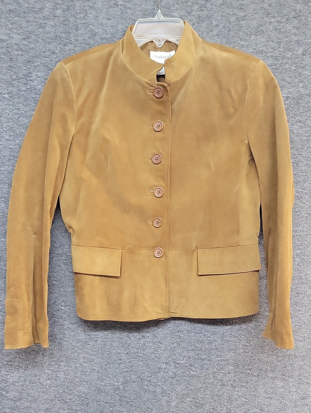 Vintage Chadwick’s Suede LeatherJacket, Lined, Camel Color Womens Size 14
